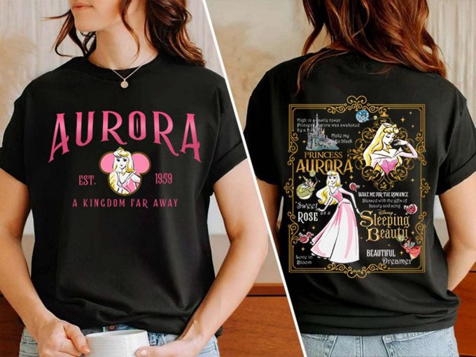 Aurora 1959 Disneyland Shirt Vintage Princess Sleeping Beauty Aesthetic Girl Trip Tee 1