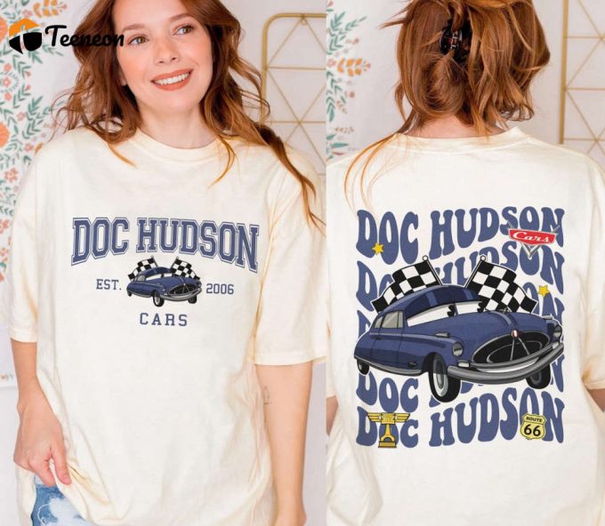 Vintage Cars Shirt Doc Hudson &Amp;Amp; Mcqueen 1977 Retro Disneyland &Amp;Amp; Magic Kingdom Shirt 1