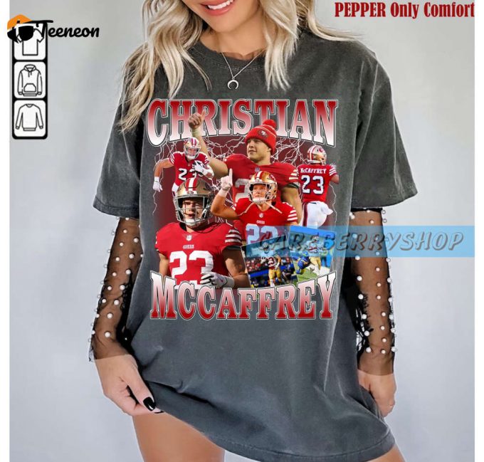 Vintage Christian Mccaffrey Shirt: Retro Unisex Tee For Football Fans 1