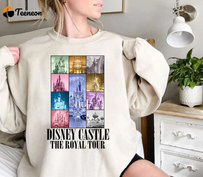 Vintage Disneyland Castle Royal Tour Shirt Princess &Amp;Amp; Girl Trip Concert Music Family Vacation 2024 1