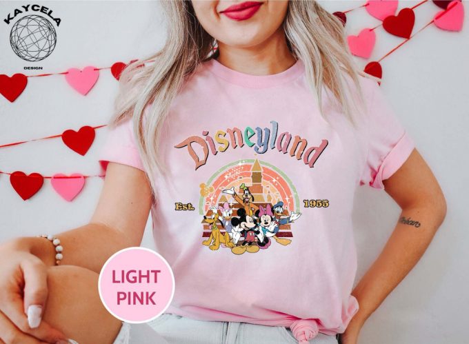 Vintage Disneylandt 1955 Shirt Authentic Disneyland Shirt For Disney Trip Mickey And Friends Design Disney World Souvenir Shirt 2