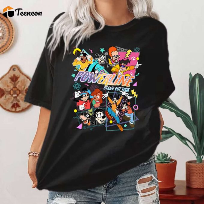 Vintage Goofy Movie Powerline Shirt: Stand Out With Max Goof &Amp;Amp; Disneyland Trip Sweatshirt 1