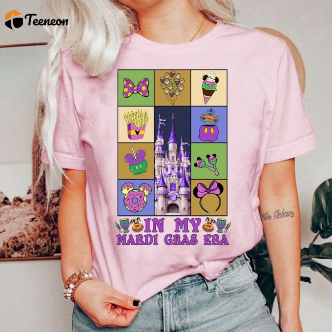 Vintage Mardi Gras Era Shirt Disneyland Family Fat Tuesday Fleur De Lis Mickey Minnie Mardi Gras Carnival 1