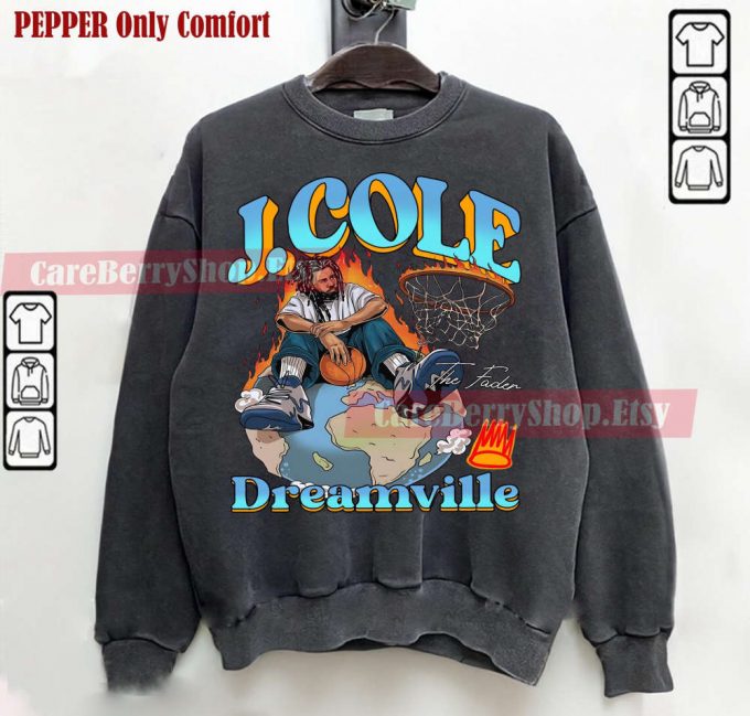 Vintage J Cole Dreamville T-Shirt: Hip Hop Rap Sweatshirt For Men &Amp; Women 2