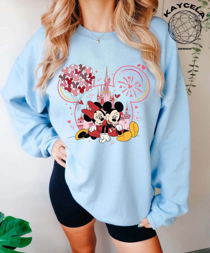 Vintage Mickey And Minnie Shirt: Disney Valentines Day Sweatshirt &Amp; Valentine S Day Shirt 2