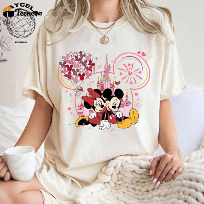 Vintage Mickey And Minnie Shirt: Disney Valentines Day Sweatshirt &Amp;Amp; Valentine S Day Shirt 1