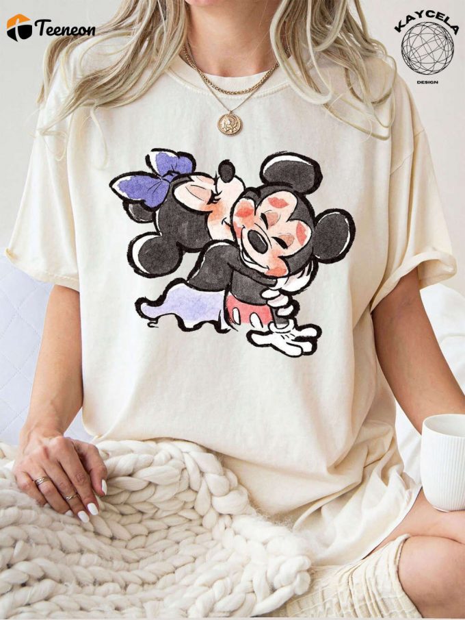 Vintage Mickey And Minnie Shirt: Disney Couple Valentine S Shirt Minnie Mouse Disney Shirt - Get The Perfect Vintage Disney Shirt For Couples! 1