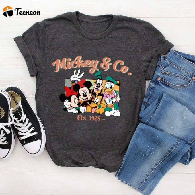 Vintage Mickey &Amp;Amp; Co 1928 Comfort Colors Shirt - Retro Disney Shirt For Family At Disneyworld 1