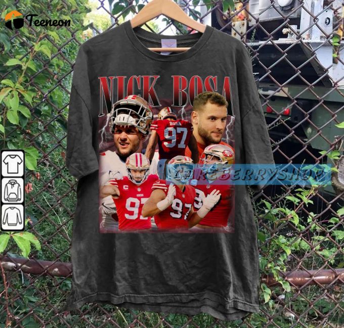 Vintage Nick Bosa Shirt: Authentic Bootleg For American Football Fans 1