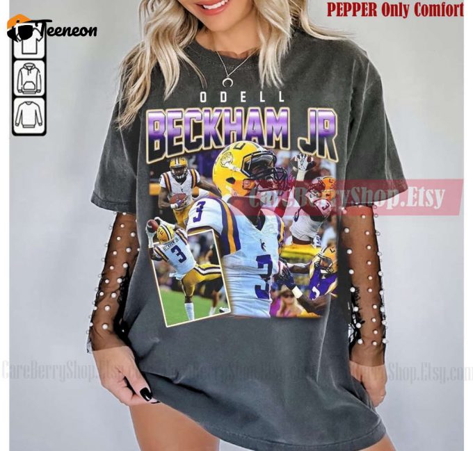 Vintage Odell Beckham Jr T-Shirt: Perfect Gift For Football Fans - Unisex Women Men 1