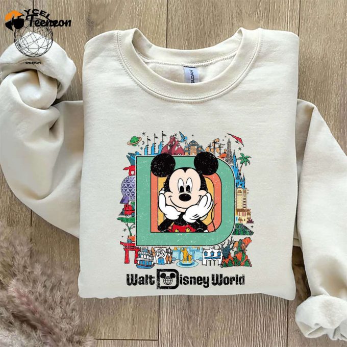 Vintage Retro Disney World Shirt: Custom Character Mickey Minnie Magic Kingdom Tee – Embrace Nostalgia With Mickey Vintage Retro Shirt 1