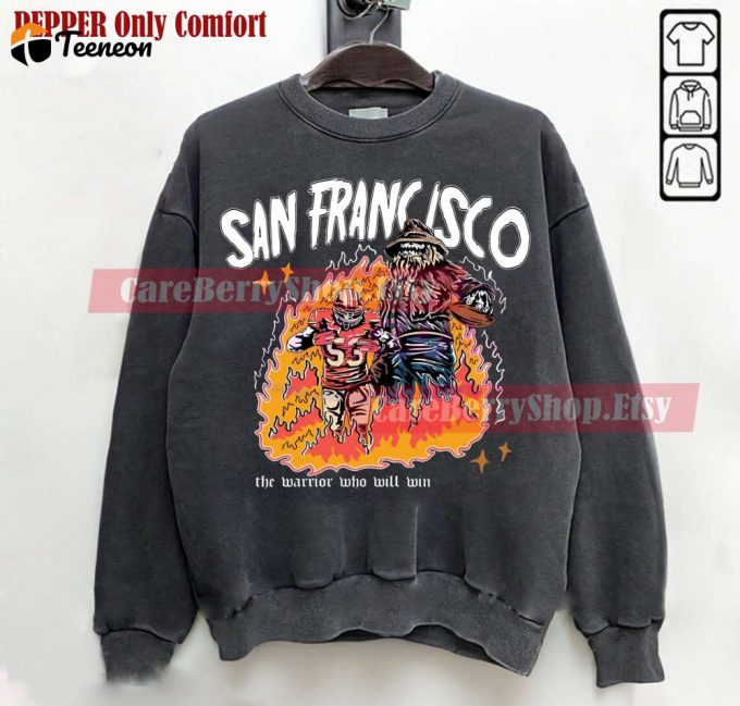 Vintage San Francisco Football Sweatshirt: 49Ers Retro Style Fan Gear 1