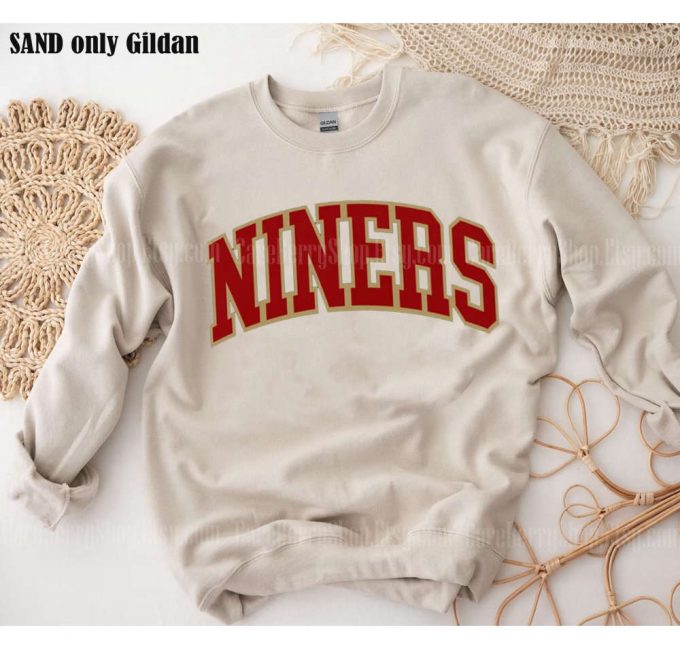 Vintage Sf 49Ers Football Sweatshirt - Retro Nine Crewneck: Perfect Gift For San Francisco Football Fans 2