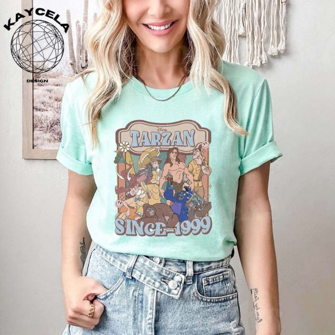 Vintage Tarzan Since 1999 Shirt - Disney Aesthetic For Tarzan And Jane Enthusiasts - Perfect Disneyland Disney World Or Disney Trip Shirt 2