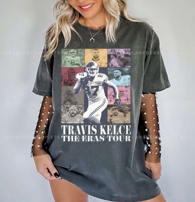 Vintage Travis Kelce Eras Tour Shirt &Amp; Sweatshirt: American Football Fan Tee 2