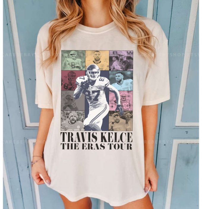 Vintage Travis Kelce Tour Shirt &Amp; Sweatshirt: American Football Fan Tee 2