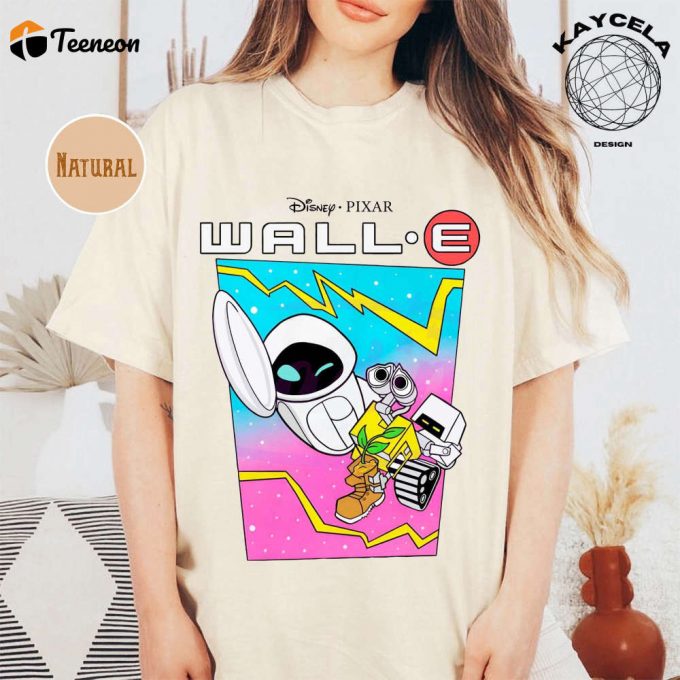 Wall-E And Eve Disney Cartoon Characters Shirt: Couple Matching Tee Disney Matching Shirt - Get Your Disney Shirt For An Adorable Couple Look! 1