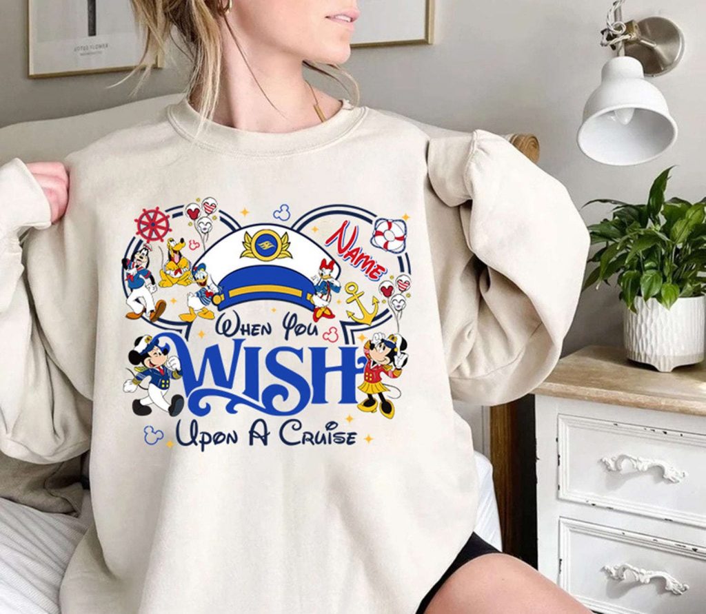 2024 Disneyland Cruise Shirt: When You Wish Upon A Birthday - Custom Family Design 2