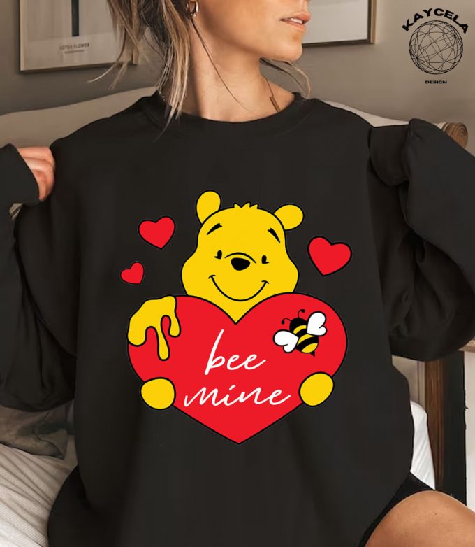 Disney Valentine Shirt: Winnie Pooh Be Mine Disneyland Lover Day Women S Valentines Day Apparel 2