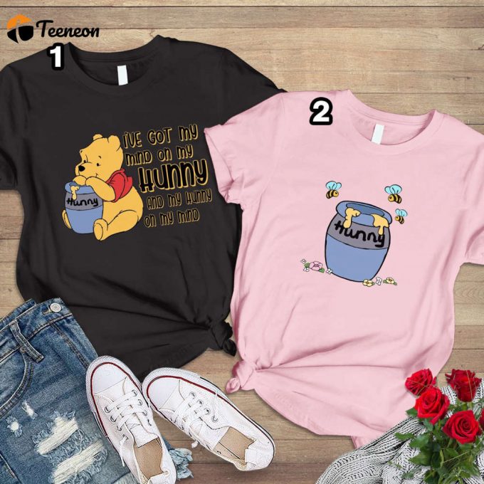 Disneyland Winnie The Pooh Honey Matching Shirts - Perfect For Couples 1