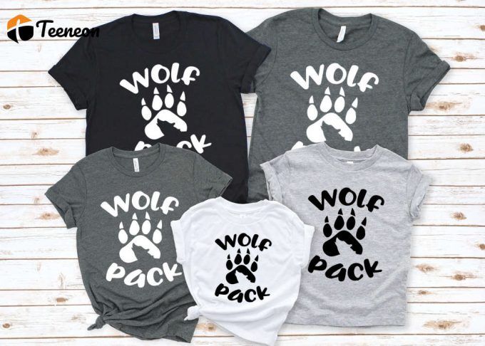 Wolf Pack Shirt: Matching Family Tee For Wolf Lovers - Graphic Wolf Tee &Amp;Amp; Outfits 1