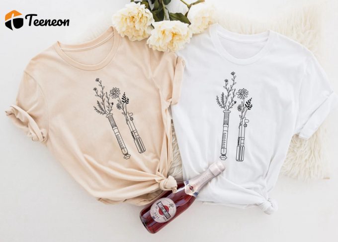 Cute Women S Star Wars Shirt: Lightsaber Design For Disney Fans Galaxys Edge Shirt Disney Gift 1