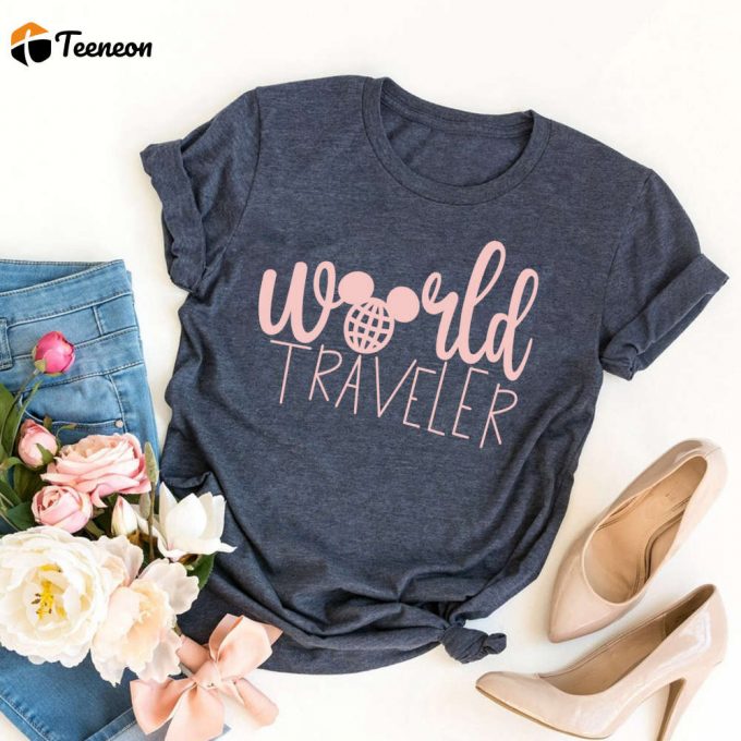 Disney World Traveler Shirt: Stylish Women S Travel Shirt For Disney Vacation - Shop Now! 1