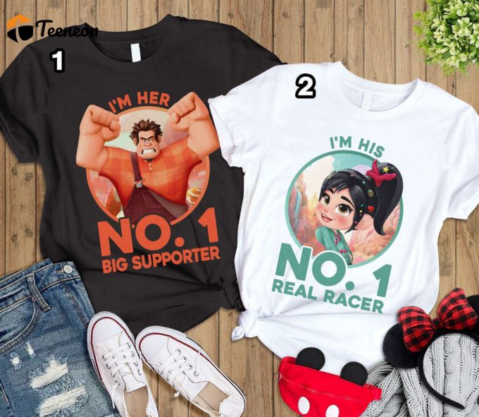 Wreck It Ralph Couple Shirts - Real Racer Shirt For Disneyland Ralph &Amp;Amp; Vanellope Shirt 1