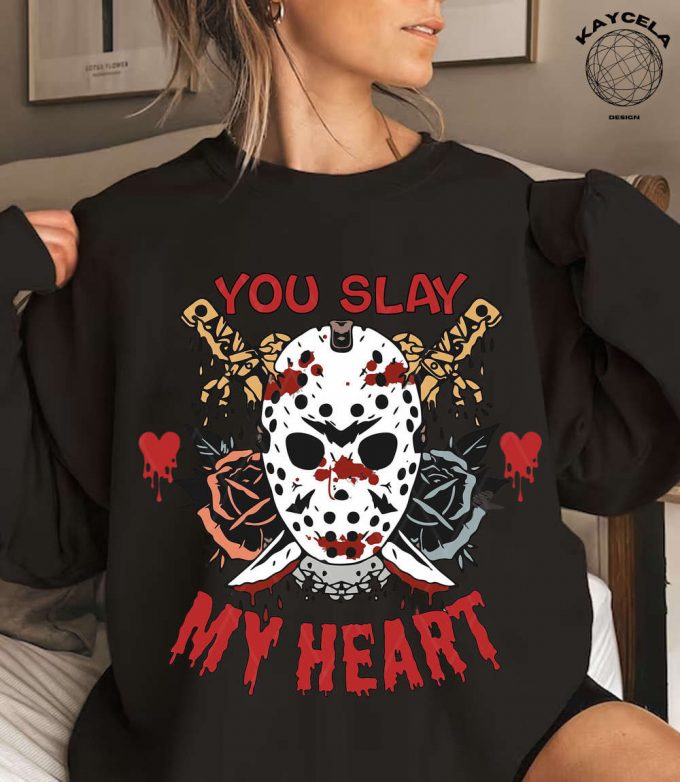 You Slay My Heart Shirt: Embrace Horror On Valentine S Day With Creepy Valentine Sweater - Perfect Horror Fan Gift &Amp; Unique Valentine Shirt 2