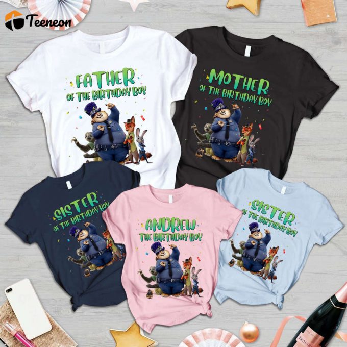 Zootopia Birthday Shirt Judy Hopps Matching Family Birthday Party Gift 1