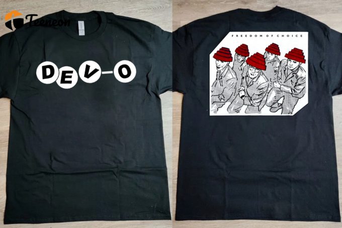 Authentic 1980 Devo Freedom Of Choice Tour T-Shirt - Iconic 80S Music Shirt 1