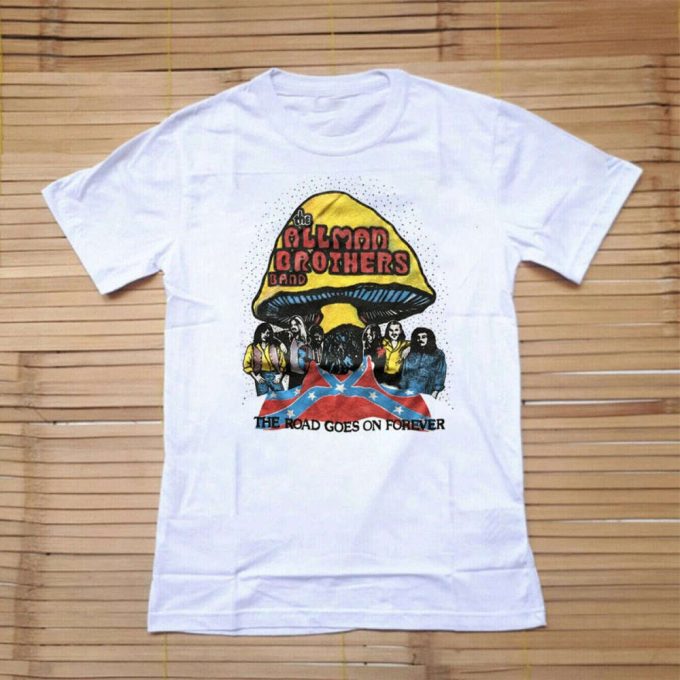 1980 Allman Brothers Band T-Shirt: The Road Goes On Forever - 80S Rock Concert Shirt 3