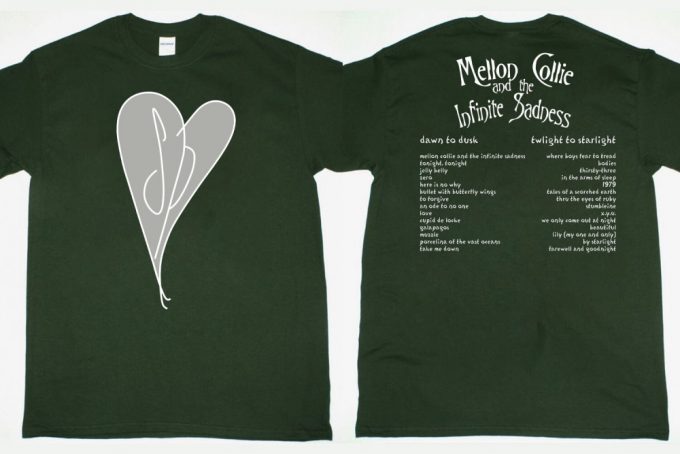 1996 Smashing Pumpkins Mellon Collie Heart T-Shirt - Rock Tee 3