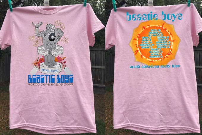 Vintage 1998 Beastie Boys T-Shirt: In The Round World &Amp; Nasty Tour Hip Hop Band Tee 2