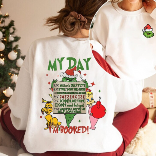 Spread Holiday Cheer with 2-Sided Grinch Christmas Funny Shirt – Perfect Gift for Festive Season!