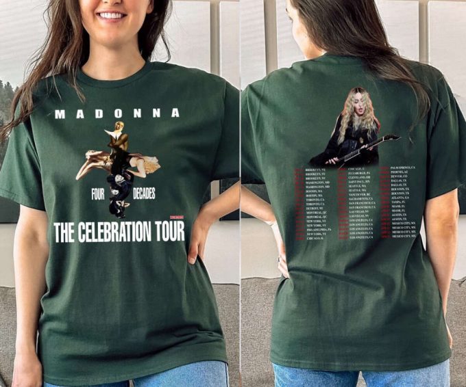 Madonna The Celebration Tour T-Shirt 2023-2024: Queen Of Pop Shirt 2