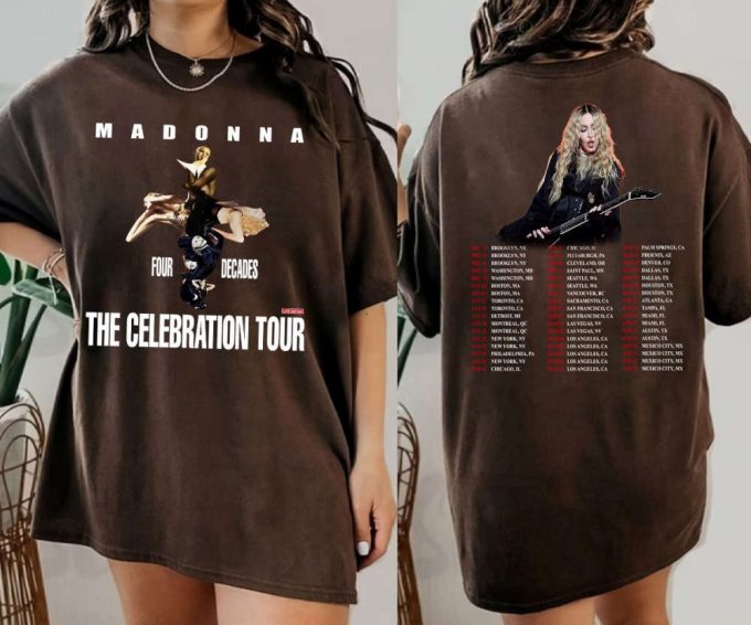 Madonna The Celebration Tour T-Shirt 2023-2024: Queen Of Pop Shirt 3