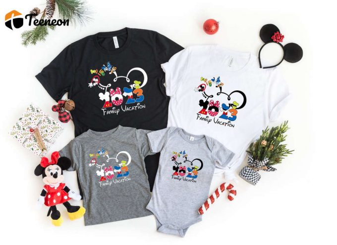 2023 Disney Family Trip Shirts Disneyworld Vacation Shirt Mickey Minnie &Amp;Amp; More! 1