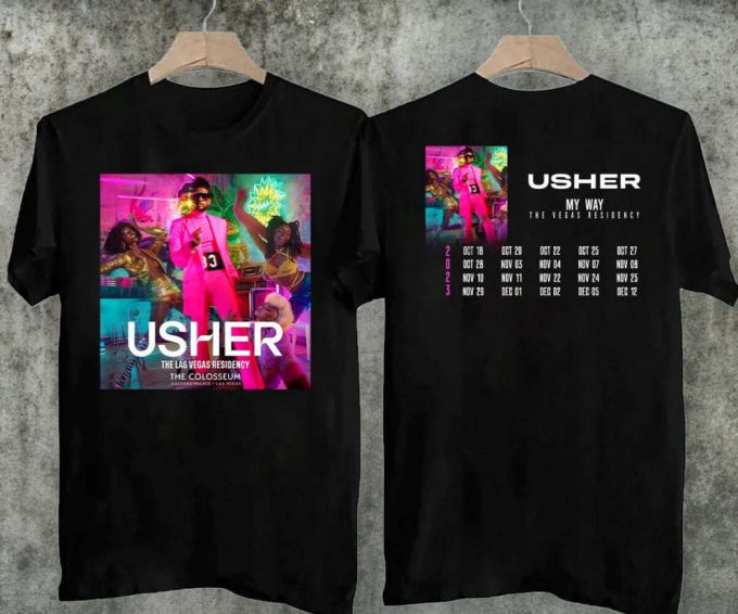 2023 Usher Vegas Tour T-Shirt: Rnb Music Concert Tee 2