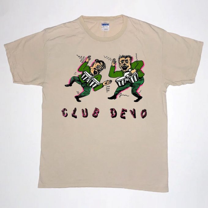 90S Club Devo T-Shirt: Funny Rock Concert Shirt For Devo Tour 2023 2