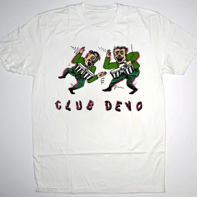 90S Club Devo T-Shirt: Funny Rock Concert Shirt For Devo Tour 2023 And 90S Music Fans 2