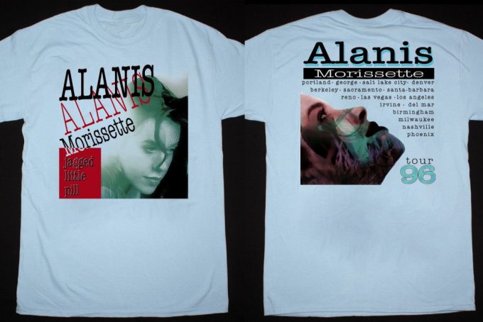 Vintage 90S Alanis Morissette Tour T-Shirt: Jagged Little Pill 96 &Amp; Music Tour Tee 2