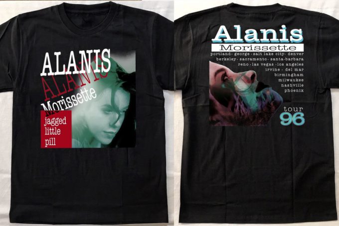 Vintage Alanis Morissette Jagged Little Pill Tour 96 T-Shirt 2