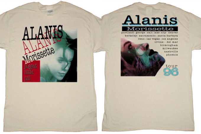 Vintage Alanis Morissette Jagged Little Pill Tour 96 T-Shirt 3