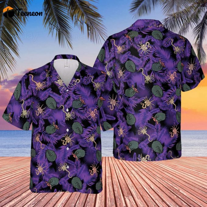 Alien Ovomorph Egg Shirt: Unleash Your Style With Funny Horror-Inspired Alien Eggs Button &Amp;Amp; Hawaiian Shirts - Perfect Gifts For Women! 1