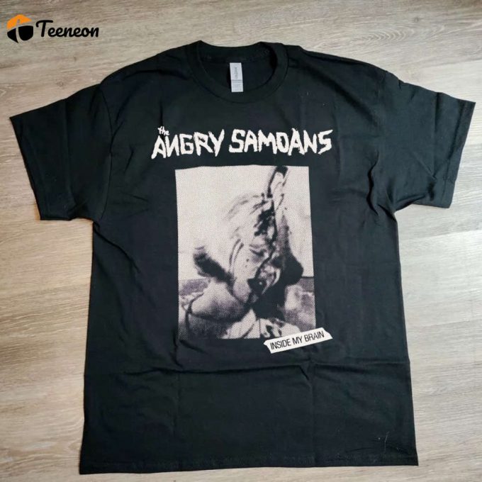 Angry Samoans Inside My Brain T-Shirt: 1980 Tour &Amp;Amp; Punk Rock Band 80S Music Shirt 1