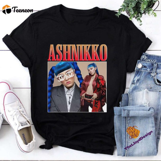 Shop Ashnikko T-Shirt: Unisex Vintage Rapper Shirt Perfect Gift For Fans 1