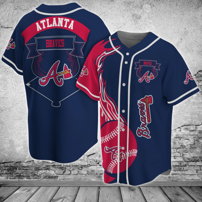 Atlanta Braves Mlb Baseball Jersey Shirt Classic Style 2