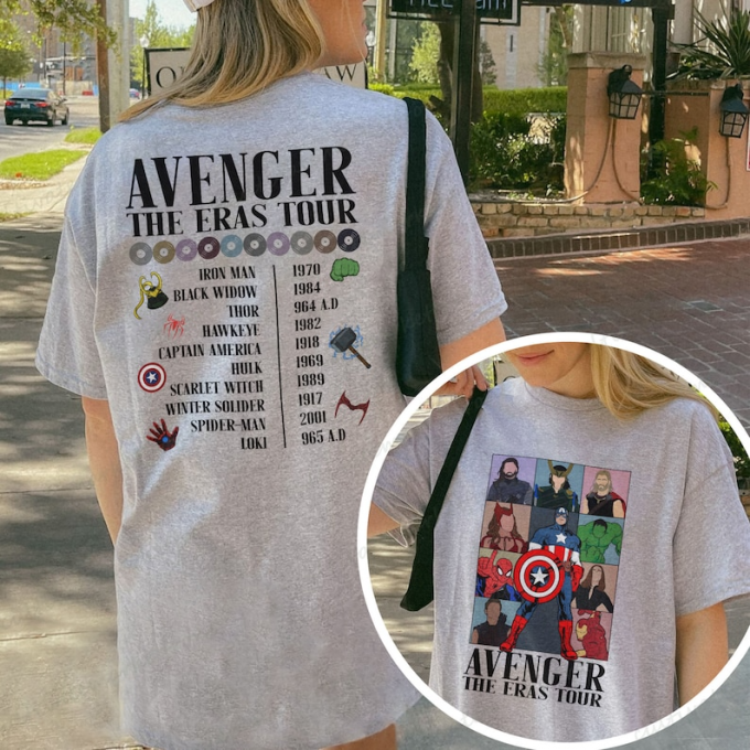 Unite The Marvel Heroes With Avengers All Team Eras Tour Shirt 2