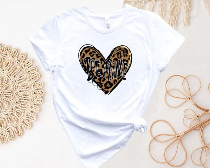 Leopard Heart Valentine S Day Shirt: Be Mine Valentine! Perfect For Honeymoon Or Valentines Party 2